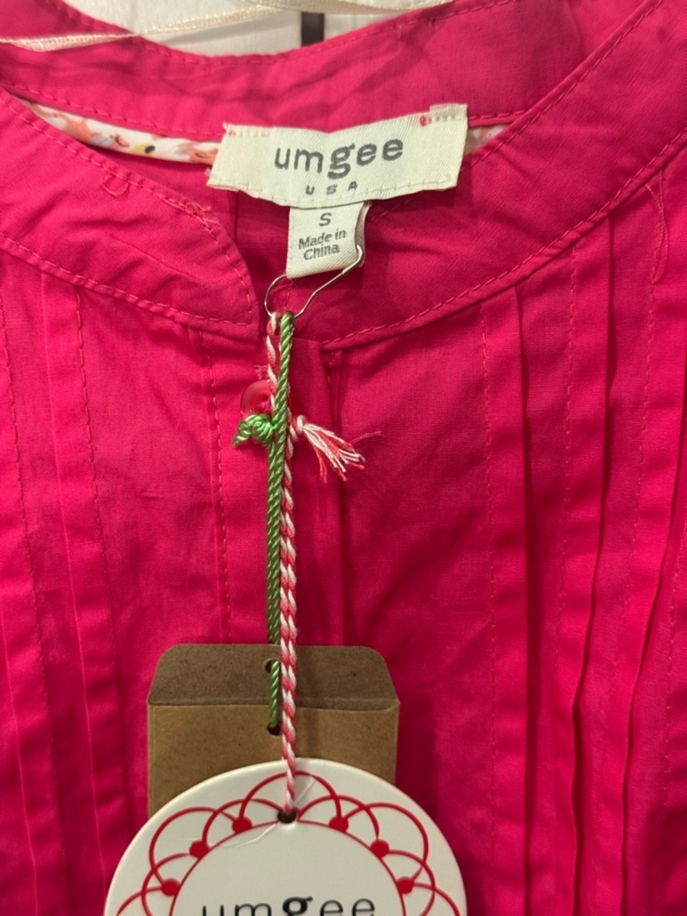 Umgee tiered ruffle sleeve tunic dress. NWT size S - Picture 7 of 7